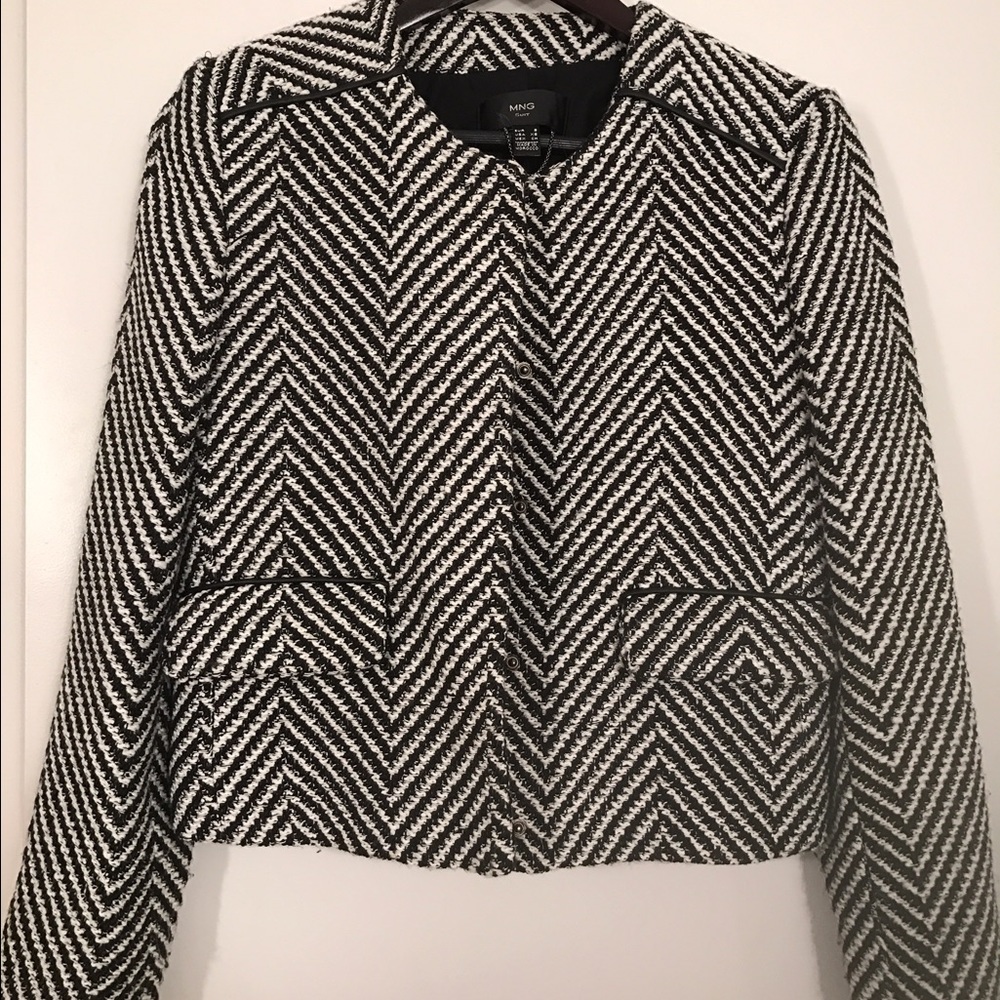 Tweed Blazer in Stripes